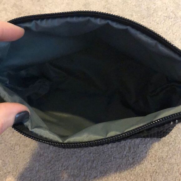 Black Textured Make-up Bag  - Picture 4 of 5